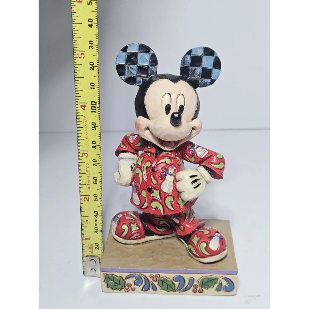 Jim Shore Disney Traditions Magical Morning Mickey Christmas Pajamas Figurine - Picture 7 of 8